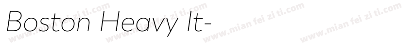 Boston Heavy It字体转换